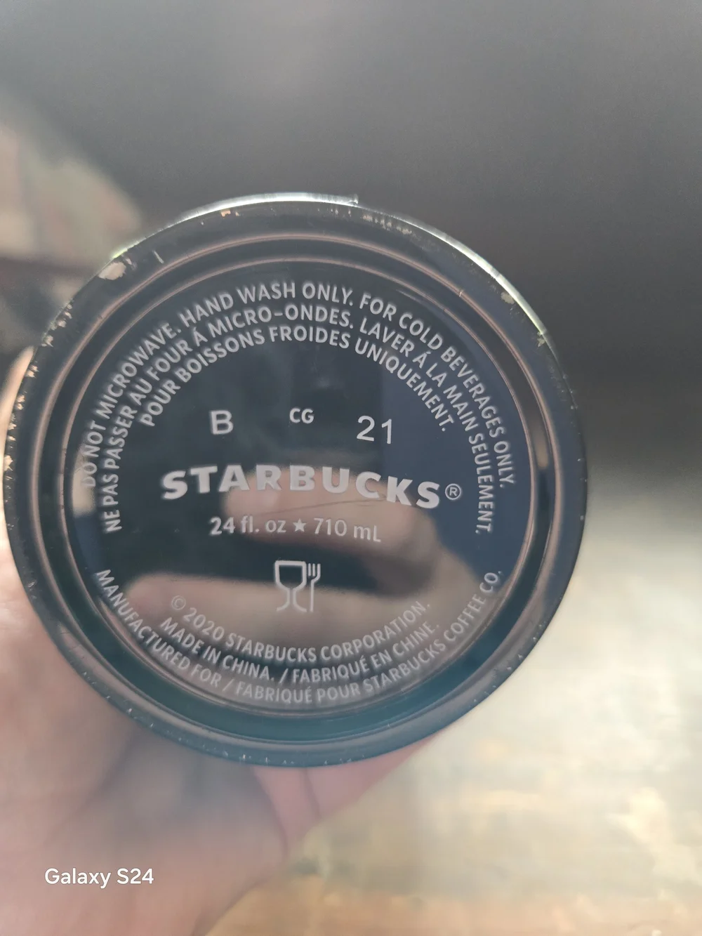 Starbucks Matte Green Gradient Cold Cup with Green Straw